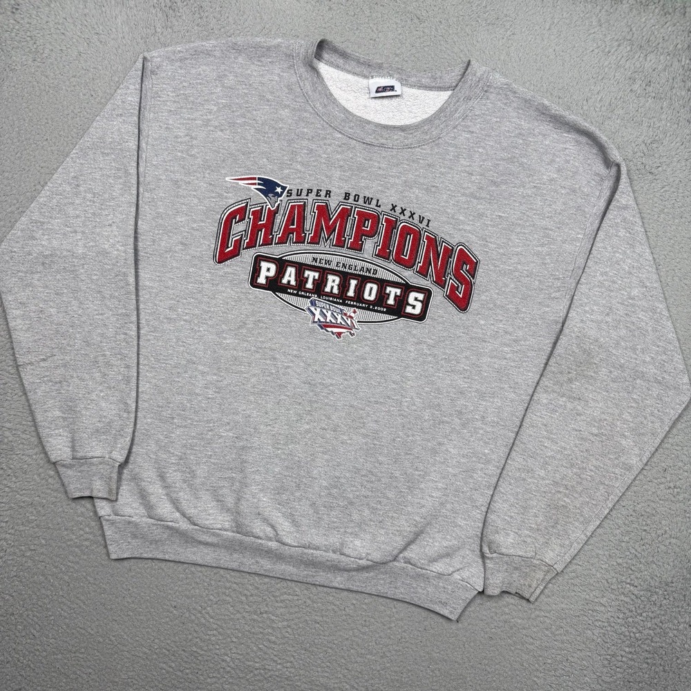 Vintage 2002 New England Patriots Crewneck Sweatshirt